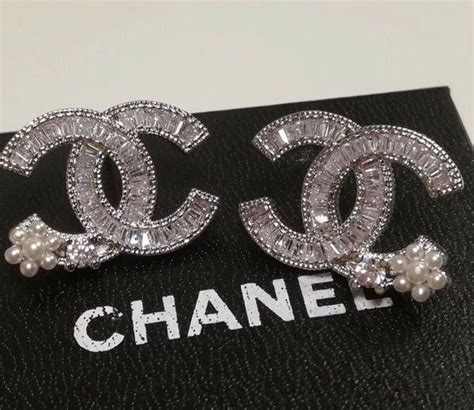 chanel diamante earrings|real chanel diamond earrings cc.